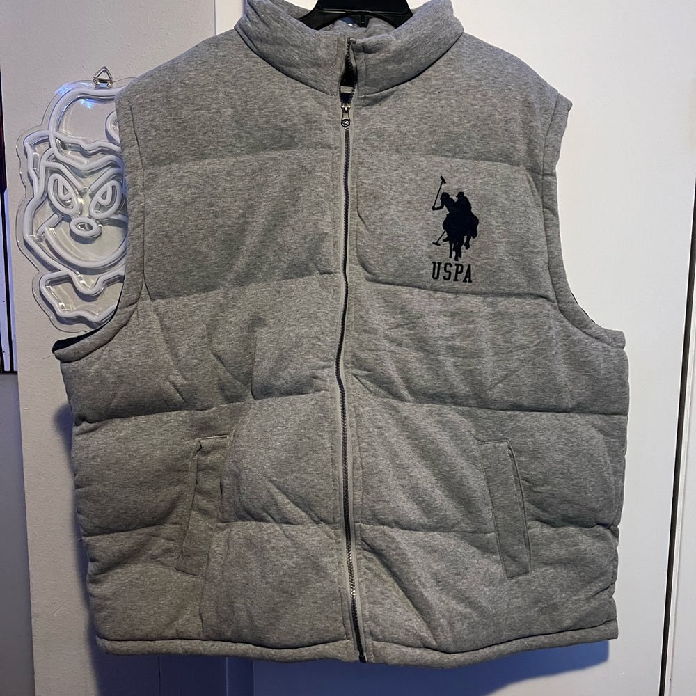 U.S. Polo Assn. Navy and Gray Jacket